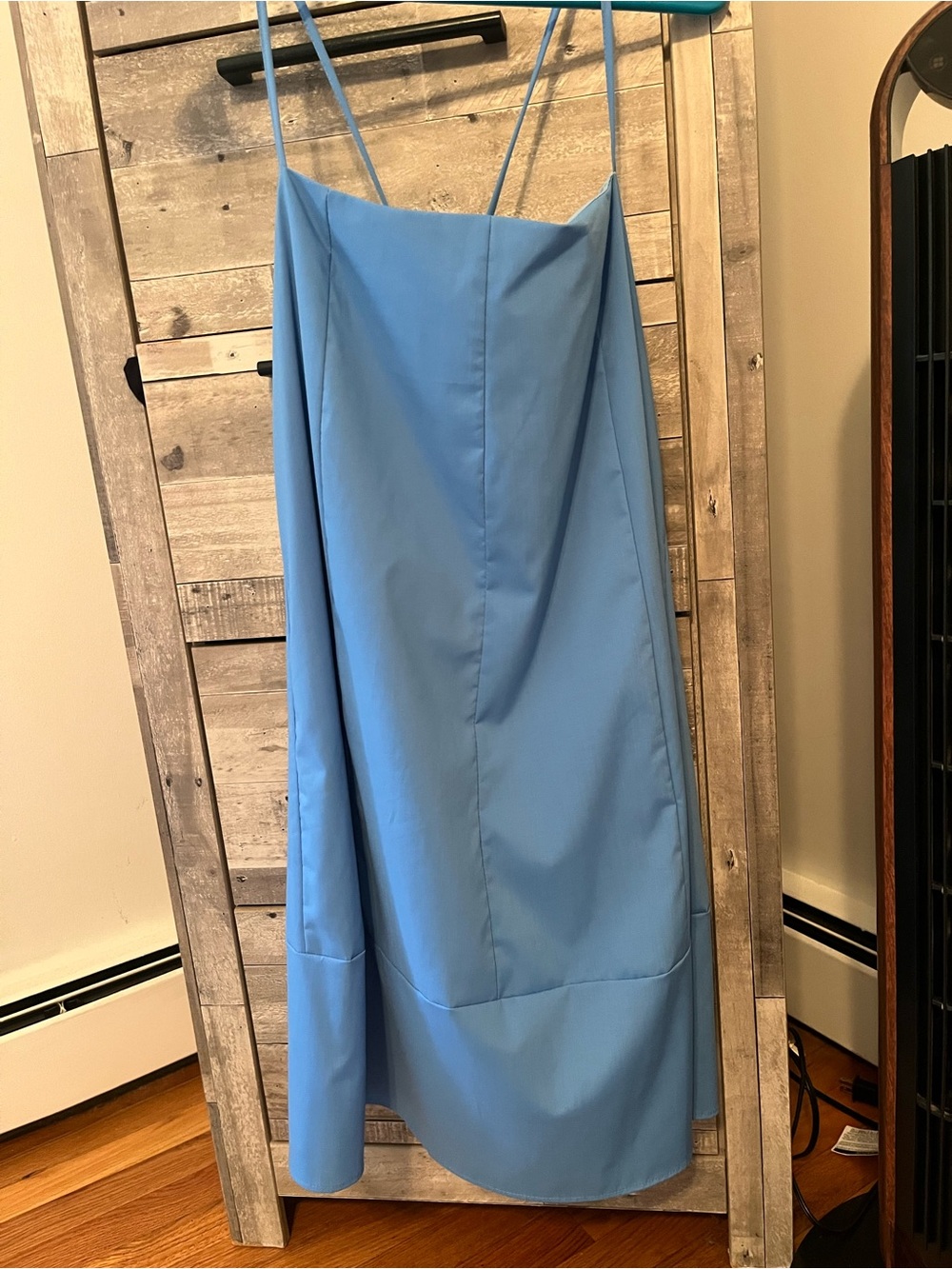 Amazon Light Blue Mini Dress with Spaghetti Straps